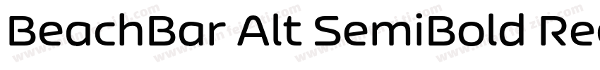 BeachBar Alt SemiBold Regular字体转换